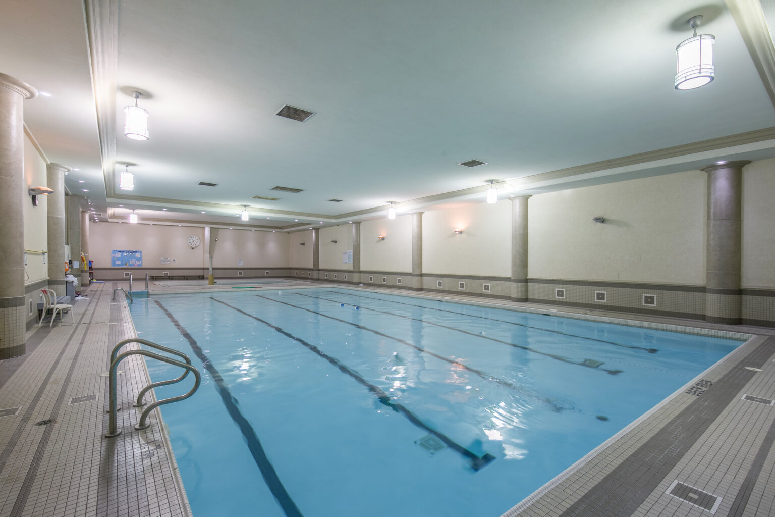 Image of our North York indoor, heated, salt water pool.