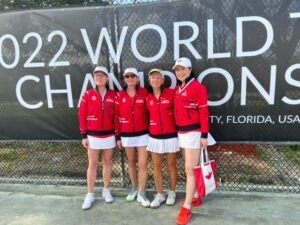 Akemi at the Super Seniors ITF 2022