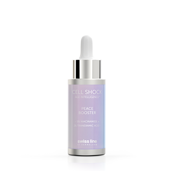 Image of Peace booster serum bottle from Swiss Line.