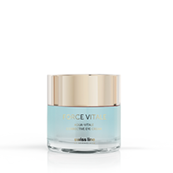 Image of Aqua Vitale Corrective Eye Cream bottle from Swiss Line.