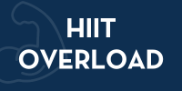 Icon image with the words HIIT Overload