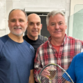 Group picture of male squash players at our Mayfair Lakeshore Club. They are participating in a Member Tournament.