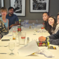 Image of group of Mayfair Members eating a meal in the Lakeshore bistro